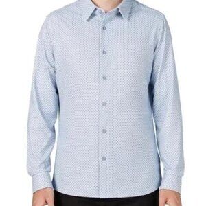 Infinity Men's Size XL BLue Linearflex BUtton Long Sleeve Shirt NWT